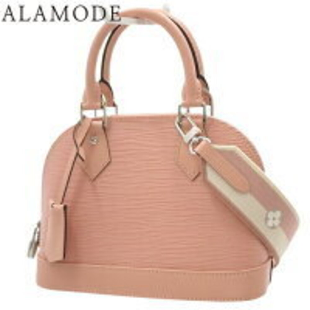 Louis Vuitton Epi Alma Crossbody Bag Rose Pink Trianon Beige